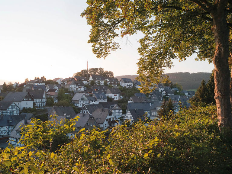 Blick auf die historische Altstadt in Bad Fredeburg