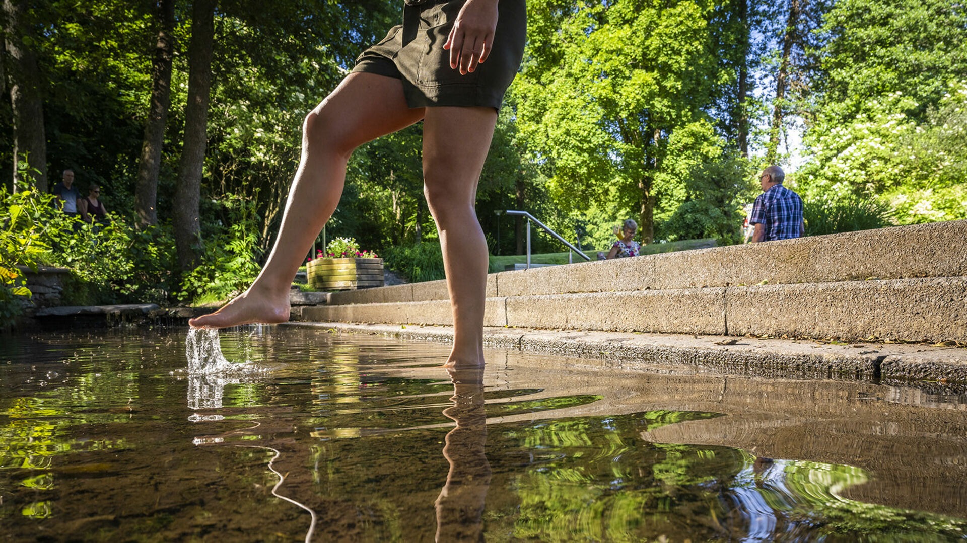 Wassertreten in Bad Fredeburg